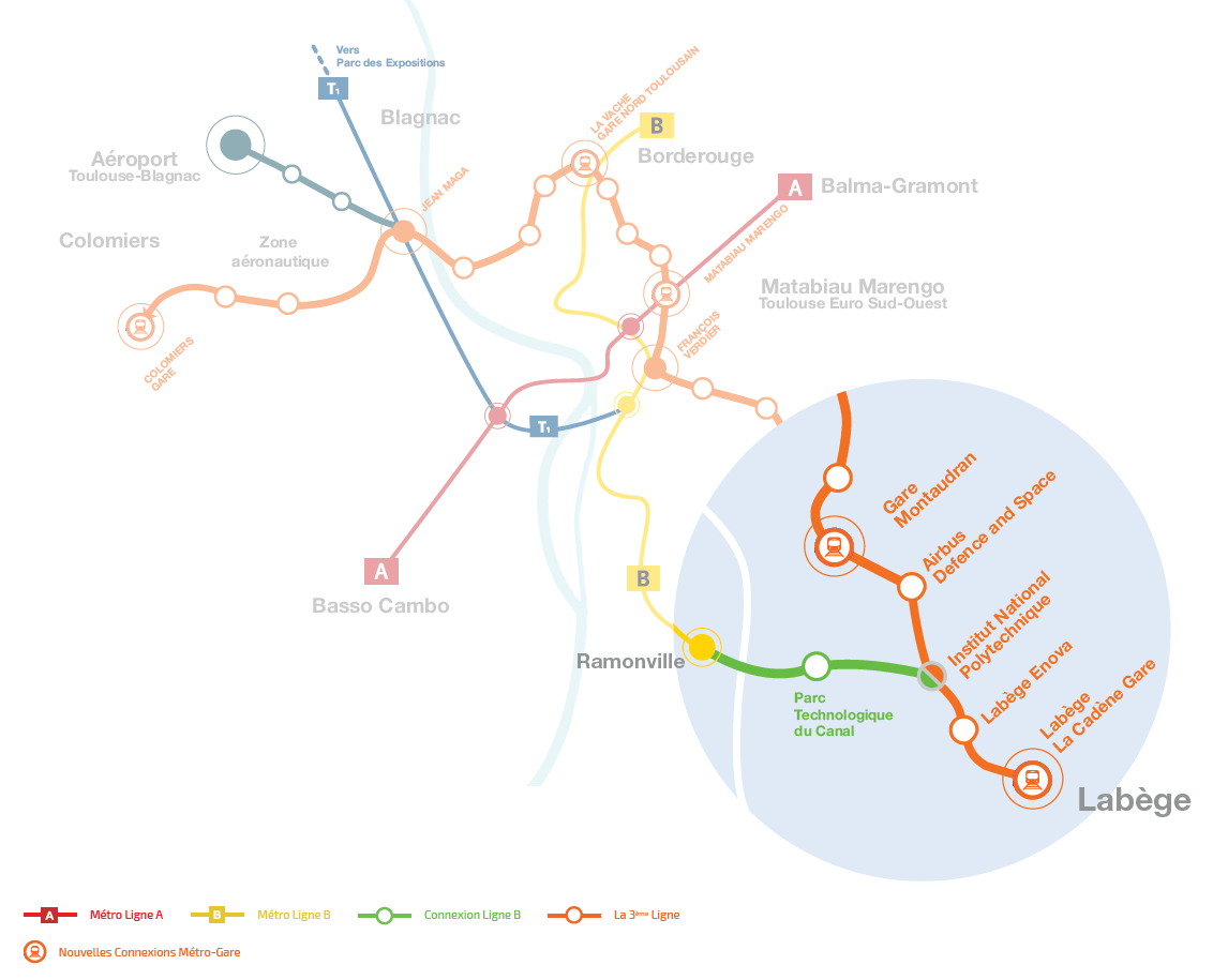 Line B of the Toulouse metro - Portalp Railway